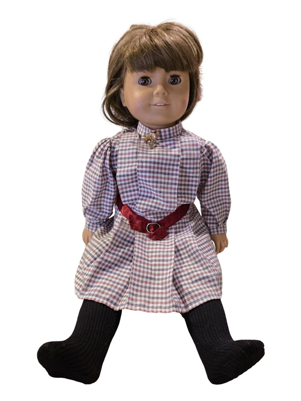 Vintage Pleasant Company Samantha Parkington Doll Long Strings Tan Body Meet